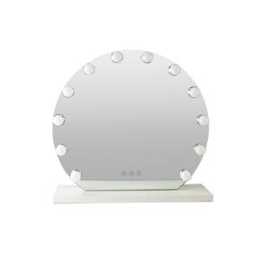 Round Hollywood Mirror with 10 Bulbs