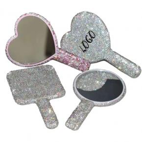 Rhinestone Hand Mirror